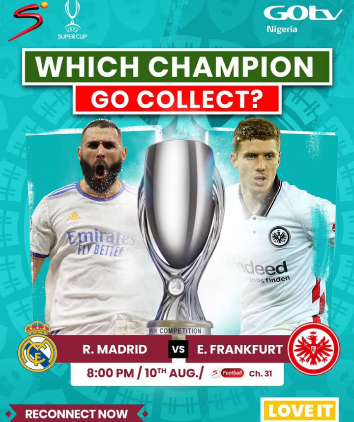 European football returns on DStv & GOtv with Real Madrid vs Frankfurt